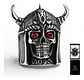 Anillo Vikingo Craneo Color Plata Acero Inoxidable Hombre - Miniatura 1