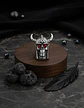 Anillo Vikingo Craneo Color Plata Acero Inoxidable Hombre - Miniatura 9