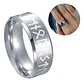 Anillo Color Plata Runas Vikingo Acero Inoxidable Hombre - Miniatura 6
