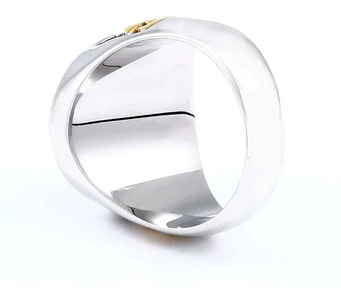 Anillo Cartas Full Poker Color Plata Acero Inoxidable Hombre