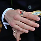 Anillo Fuerza Aérea Militar Piedra Acero Inoxidable Hombre - Miniatura 9