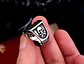 Anillo Mason Logia Color Plata Acero Inoxidable Para Hombre - Miniatura 7