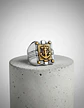 Anillo Para Hombre De Acero Marina Militar Jesús Ancla Usn - Miniatura 2