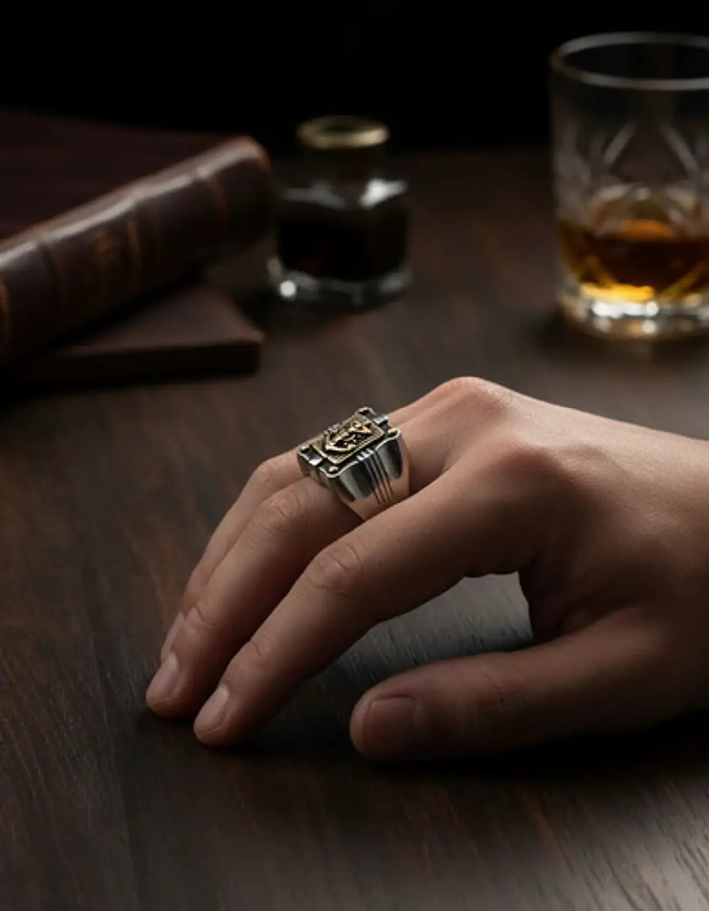 Anillo Para Hombre De Acero Marina Militar Jesús Ancla Usn 9