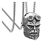 Collar Dije Hellboy Color Plata Acero Inoxidable Para Hombre Plateado - Miniatura 1