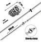 Collar Dije Hellboy Color Plata Acero Inoxidable Para Hombre Plateado - Miniatura 2