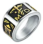 Anillo Profesión Médico Color Plata Acero Inoxidable Hombre - Miniatura 1