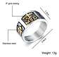 Anillo Profesión Médico Color Plata Acero Inoxidable Hombre - Miniatura 2