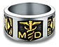 Anillo Profesión Médico Color Plata Acero Inoxidable Hombre - Miniatura 4