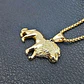 Collar León Hip Hop Color Oro Acero Inoxidable Para Hombre - Miniatura 5