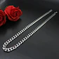 Cadena Acero Inoxidable 80 Cm Cubana Color Plata 90mm Hombre - Miniatura 4