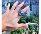 Anillo Motorista Cráneo Color Plata Acero Inoxidable Hombre - Miniatura 2
