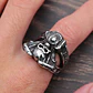 Anillo Motorista Cráneo Color Plata Acero Inoxidable Hombre - Miniatura 9