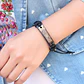 Pulsera Manilla Brazalete Cuero Placa Oración Hombre Y Mujer - Miniatura 3