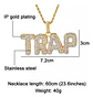 Collar Dije Trap Hip Hop Color Oro Acero Inoxidable Hombre - Miniatura 4