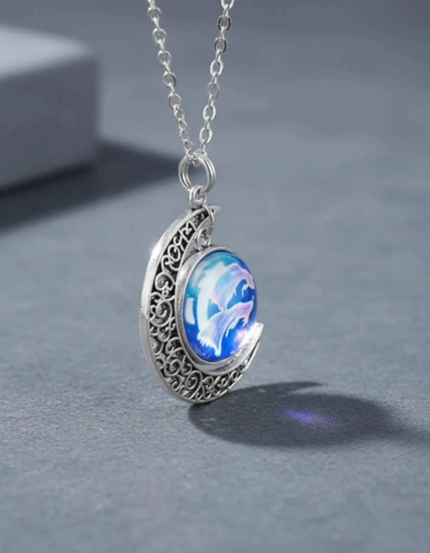Collar Zodiacal Para Hombre Y Mujer Dije Luna Signos Zodiaco 13
