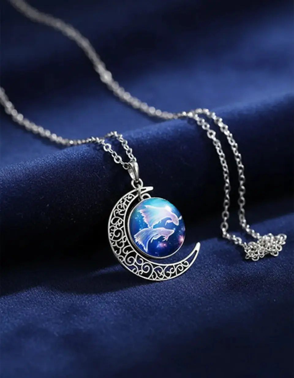 Collar Zodiacal Para Hombre Y Mujer Dije Luna Signos Zodiaco 15