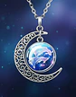 Collar Zodiacal Para Hombre Y Mujer Dije Luna Signos Zodiaco - Miniatura 16