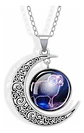 Collar Zodiacal Para Hombre Y Mujer Dije Luna Signos Zodiaco - Miniatura 19