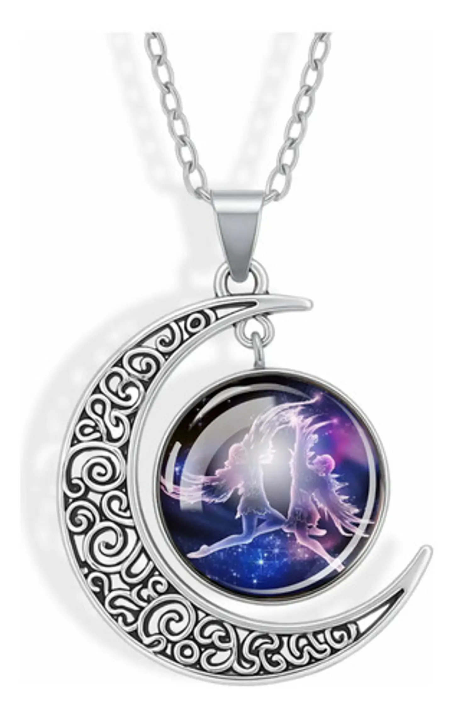Collar Zodiacal Para Hombre Y Mujer Dije Luna Signos Zodiaco 33