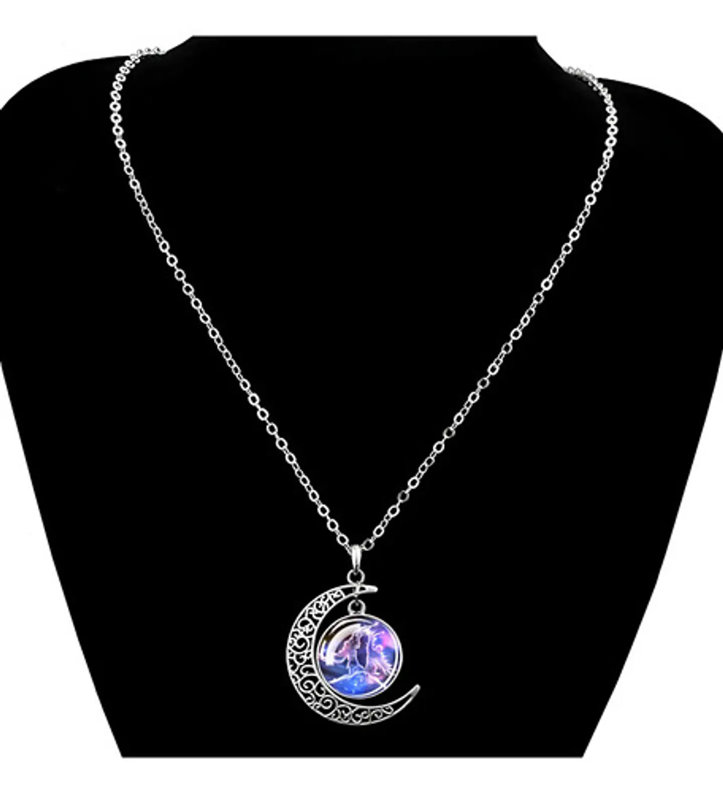 Collar Zodiacal Para Hombre Y Mujer Dije Luna Signos Zodiaco 34