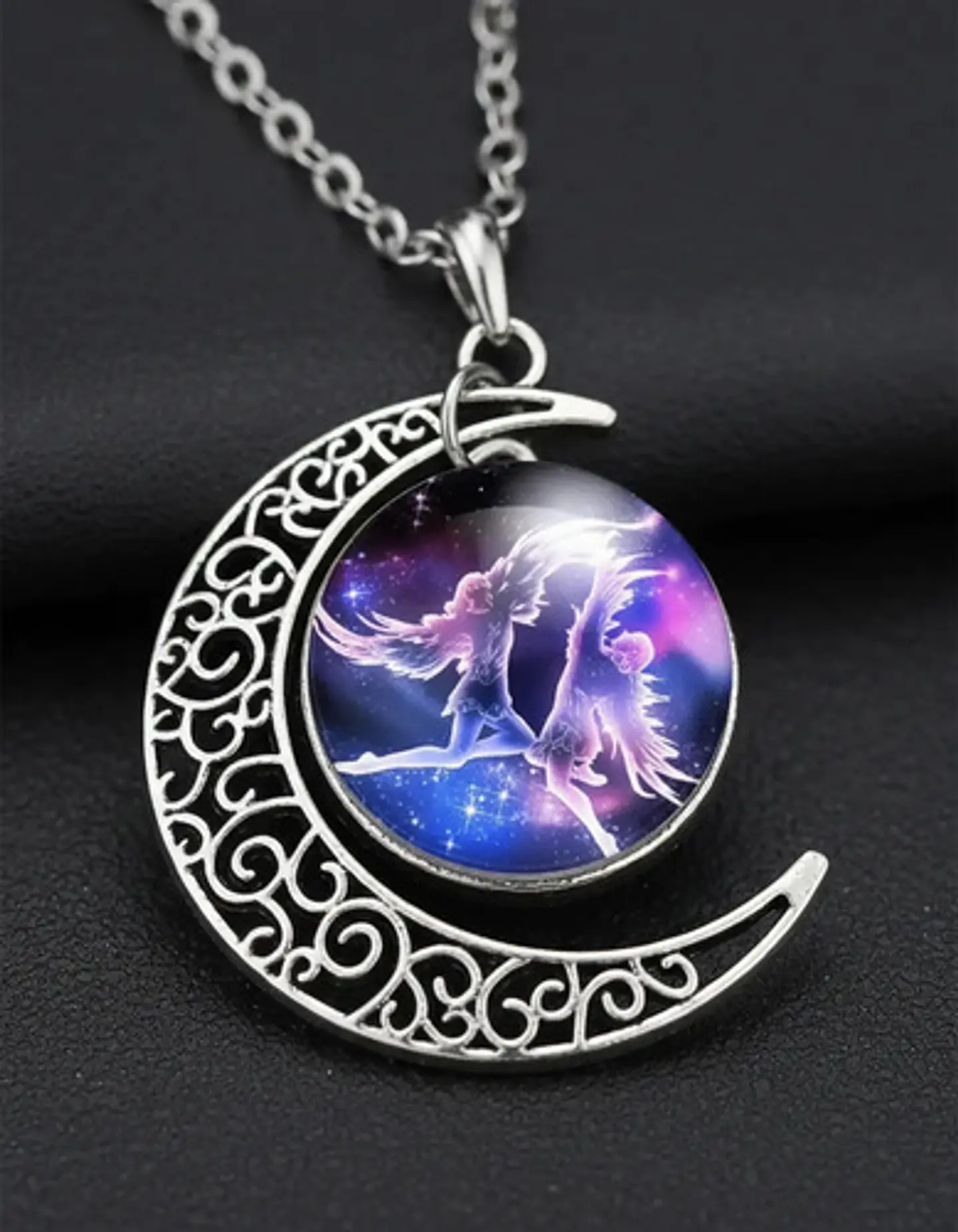 Collar Zodiacal Para Hombre Y Mujer Dije Luna Signos Zodiaco 38