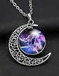 Collar Zodiacal Para Hombre Y Mujer Dije Luna Signos Zodiaco - Miniatura 38