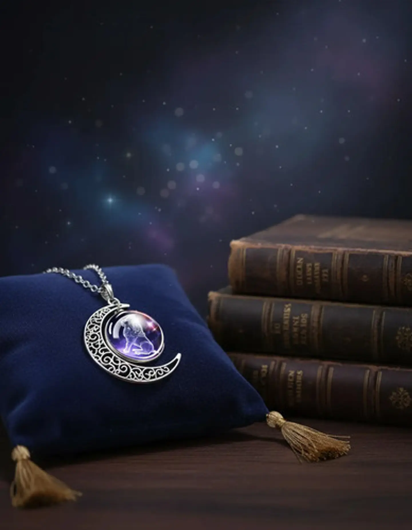 Collar Zodiacal Para Hombre Y Mujer Dije Luna Signos Zodiaco 56