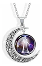 Collar Zodiacal Para Hombre Y Mujer Dije Luna Signos Zodiaco - Miniatura 58