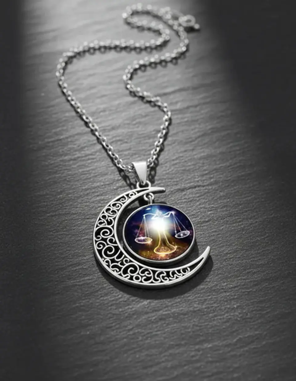 Collar Zodiacal Para Hombre Y Mujer Dije Luna Signos Zodiaco 68