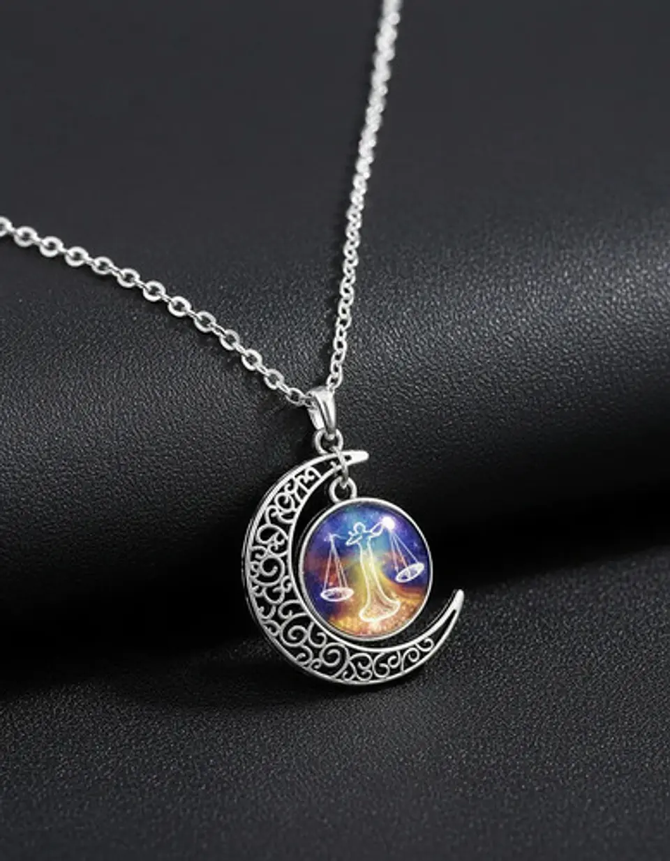 Collar Zodiacal Para Hombre Y Mujer Dije Luna Signos Zodiaco 69