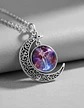Collar Zodiacal Para Hombre Y Mujer Dije Luna Signos Zodiaco - Miniatura 84
