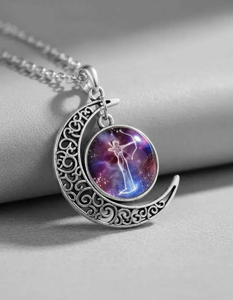 Collar Zodiacal Para Hombre Y Mujer Dije Luna Signos Zodiaco 84