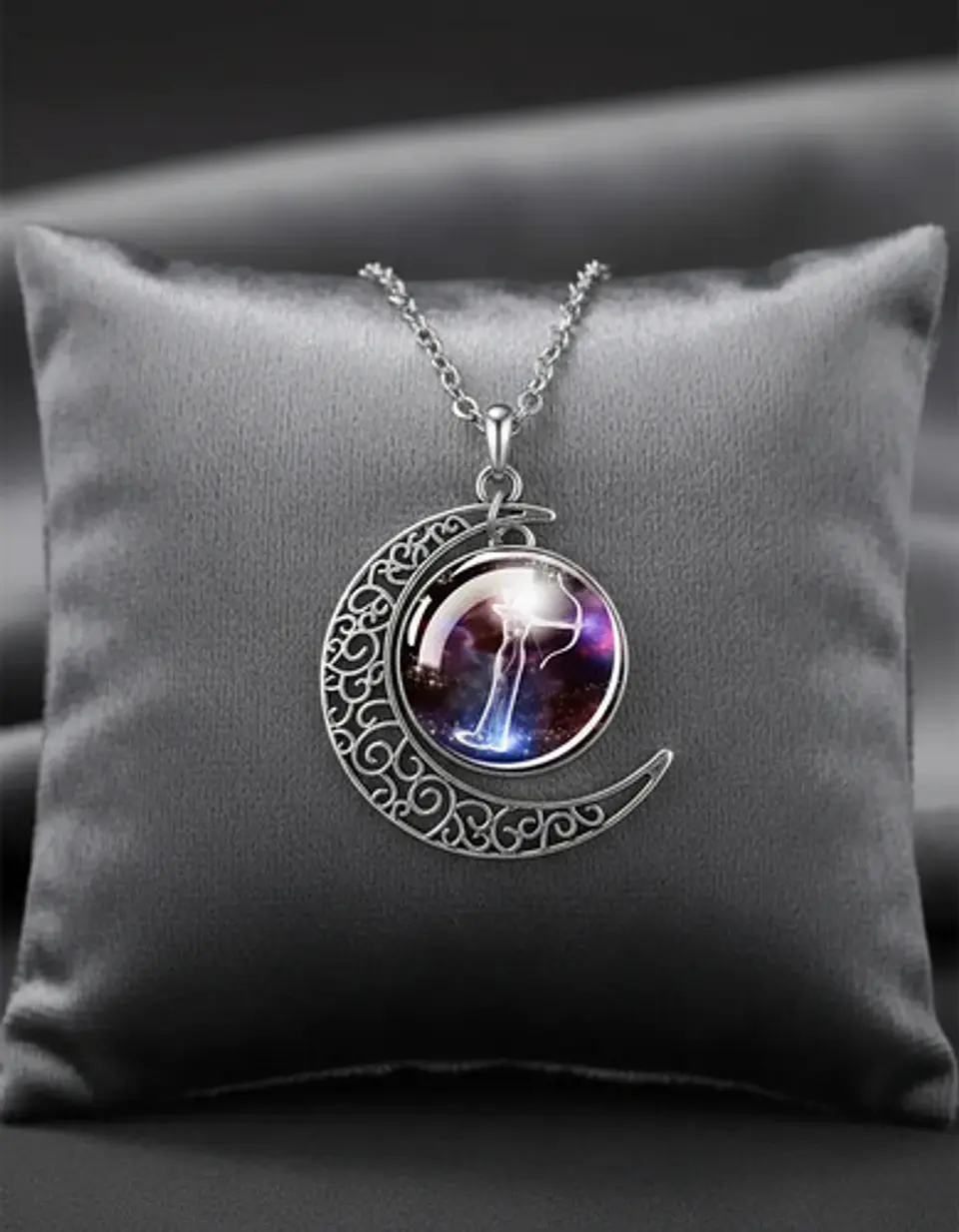 Collar Zodiacal Para Hombre Y Mujer Dije Luna Signos Zodiaco 85