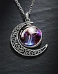 Collar Zodiacal Para Hombre Y Mujer Dije Luna Signos Zodiaco - Miniatura 86