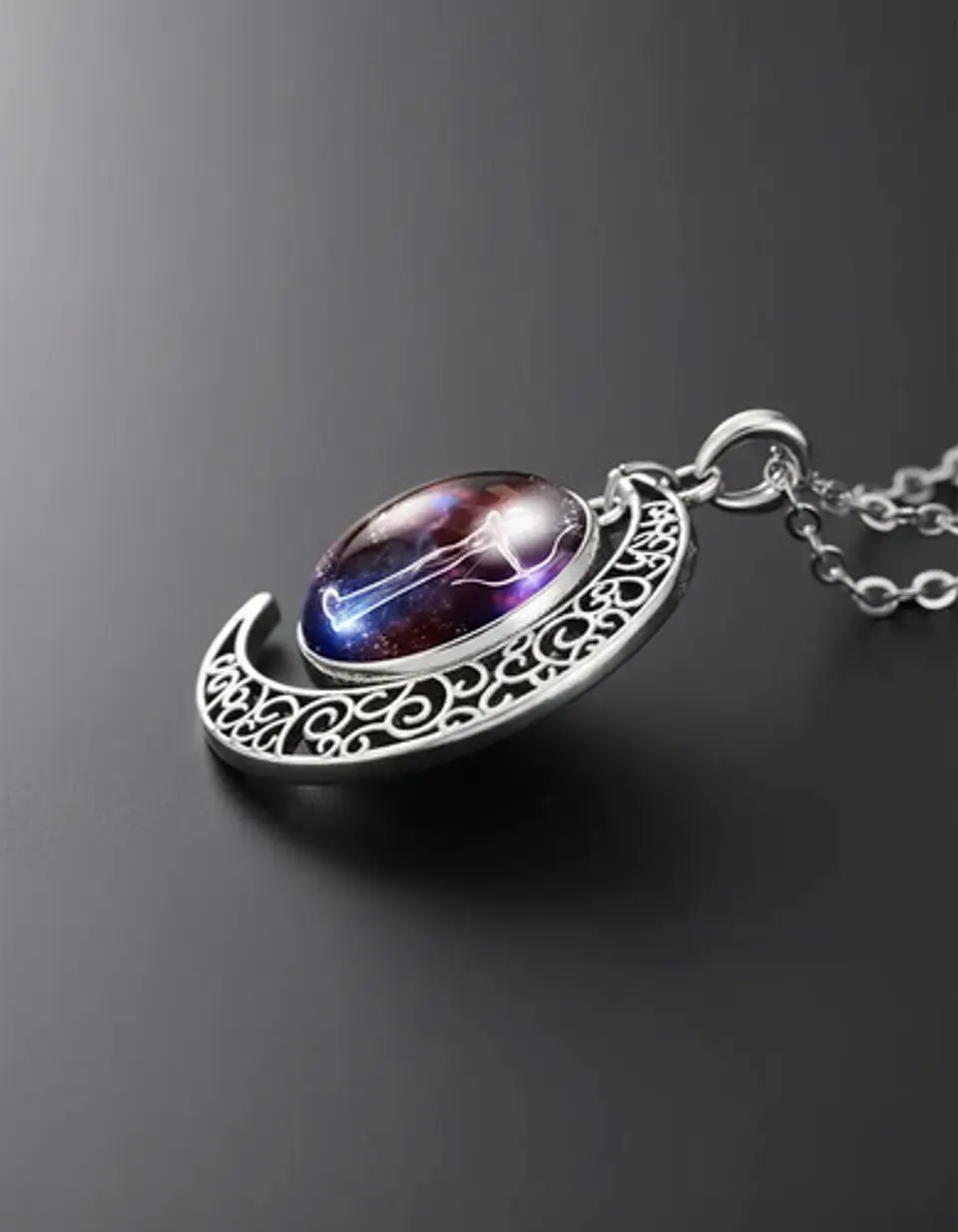 Collar Zodiacal Para Hombre Y Mujer Dije Luna Signos Zodiaco 89