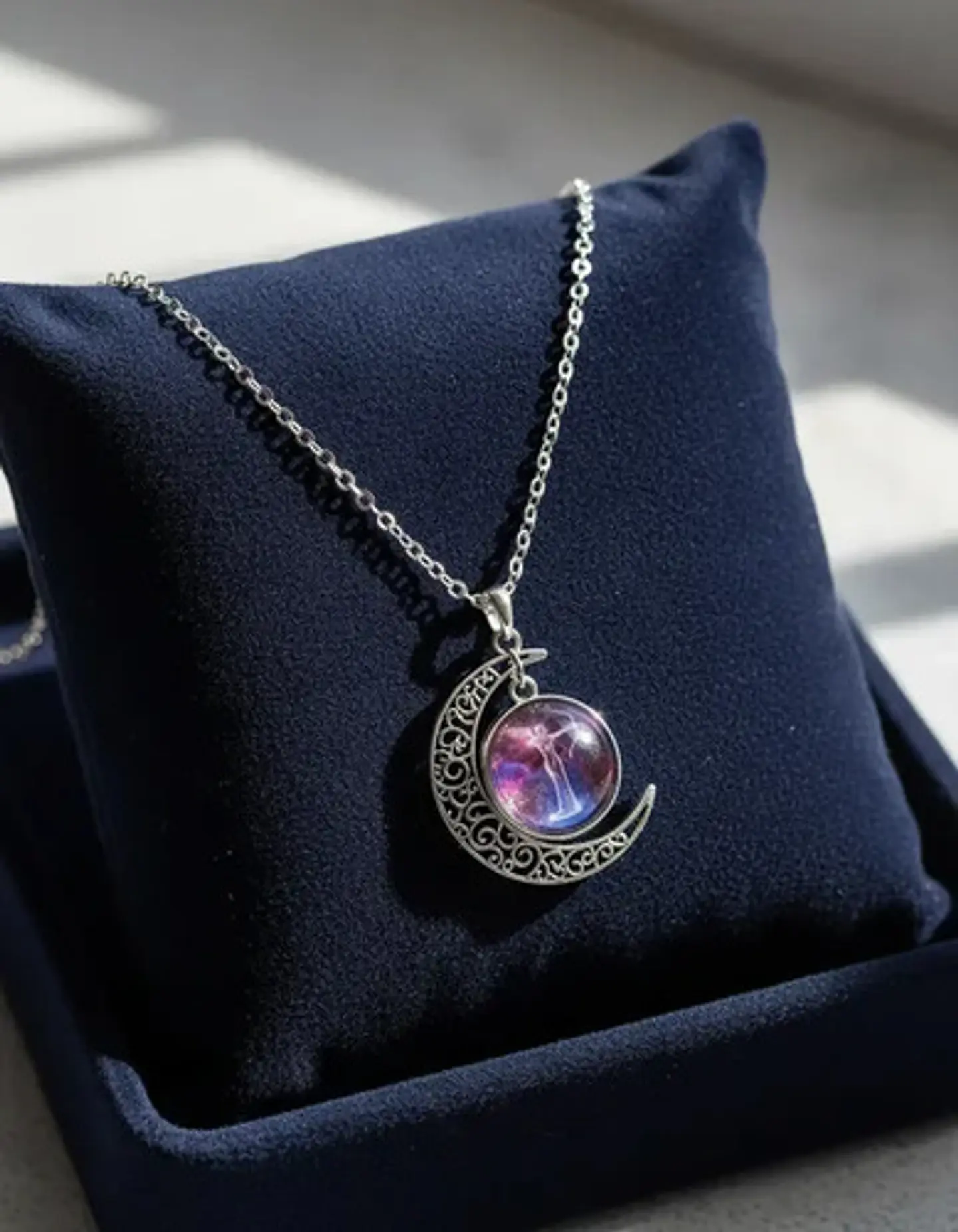 Collar Zodiacal Para Hombre Y Mujer Dije Luna Signos Zodiaco 90