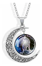 Collar Zodiacal Para Hombre Y Mujer Dije Luna Signos Zodiaco - Miniatura 92