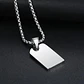 Collar Dije Sim Card Color Plata Acero Inoxidable Hombre - Miniatura 5