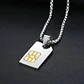 Collar Dije Sim Card Color Plata Acero Inoxidable Hombre - Miniatura 6