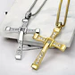 Collar Cruz Rapidos Y Furioso Dorado Acero Inoxidable Hombre - Miniatura 9