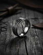  Anillo Valknut Vikingo Color Plata Acero Inoxidable Hombre - Miniatura 9