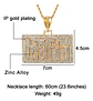 Collar Mafia Hip Hop Color Oro Acero Inoxidable Para Hombre Dorado - Miniatura 2