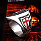 Anillo Cruz Templaria Color Plata Acero Inoxidable Hombre - Miniatura 6