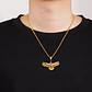Collar Dije Aguila Hip Hop Color Oro Acero Inoxidable Hombre - Miniatura 4