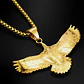 Collar Dije Aguila Hip Hop Color Oro Acero Inoxidable Hombre - Miniatura 6