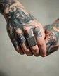 Anillo Biker Puas Color Plata Acero Inoxidable Para Hombre - Miniatura 3