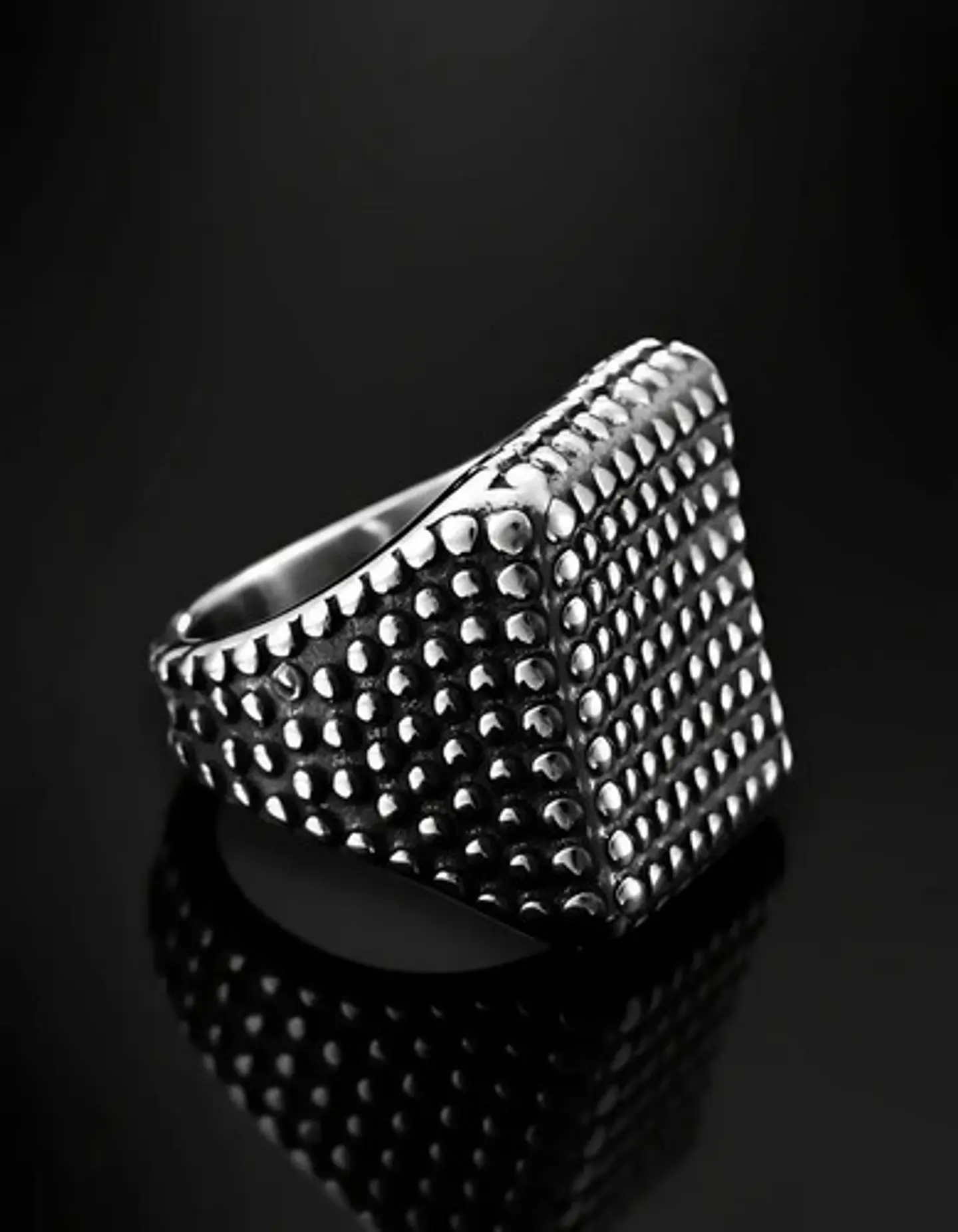 Anillo Biker Puas Color Plata Acero Inoxidable Para Hombre 6