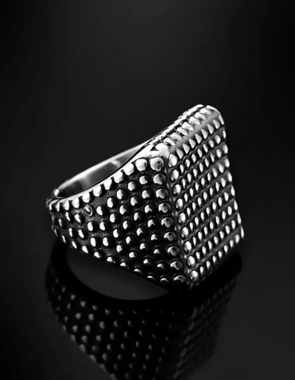Anillo Biker Puas Color Plata Acero Inoxidable Para Hombre 6