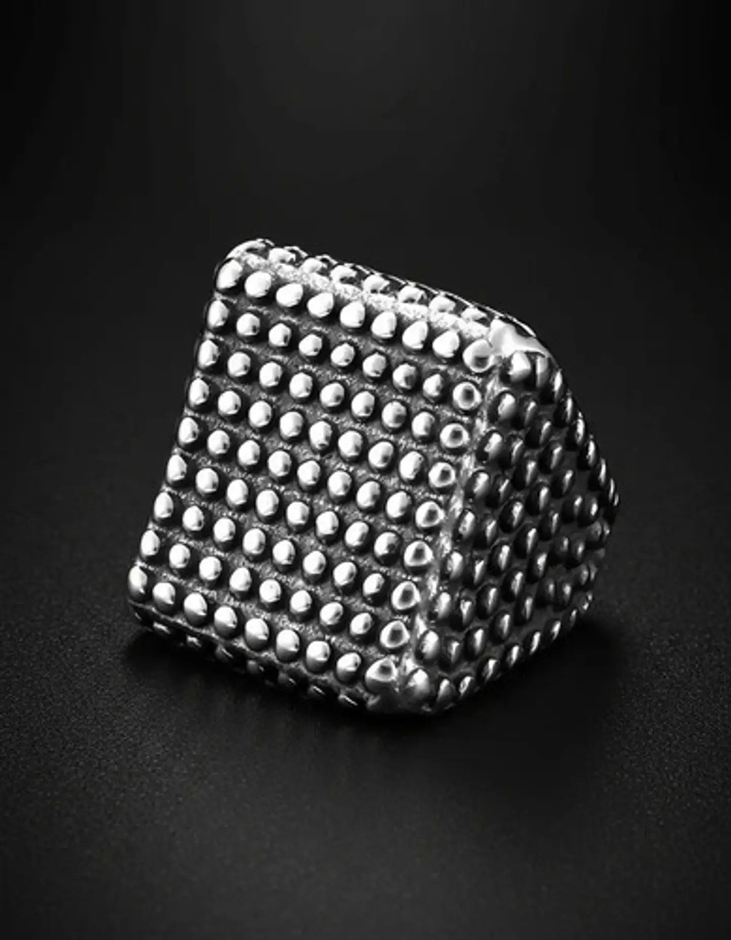 Anillo Biker Puas Color Plata Acero Inoxidable Para Hombre 7